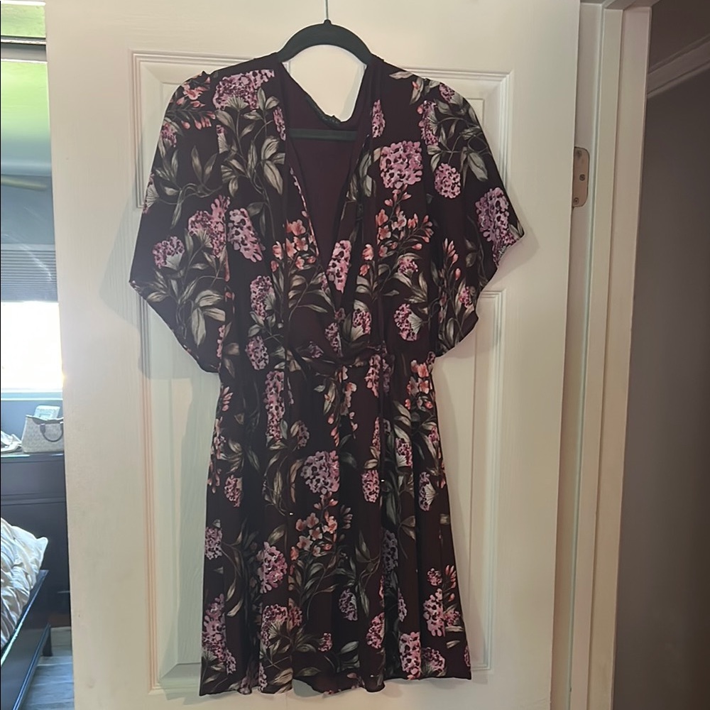 Adelyn Rae Black Flutter Sleeve Sundress